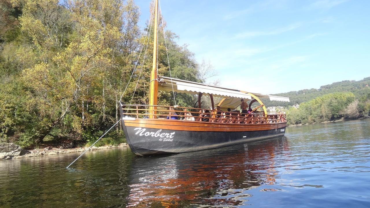Au Pied Du Chateau - 5 A 11 Personnes - Baignade-Canoe-Piste Cyclable A 100 M Castelnaud La Chapelle Exterior photo